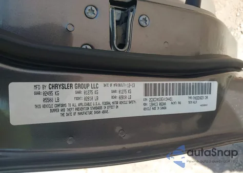 2014 Chrysler 300C Awd из США, поврежденный, VIN 2C3CCAKG9EH194491